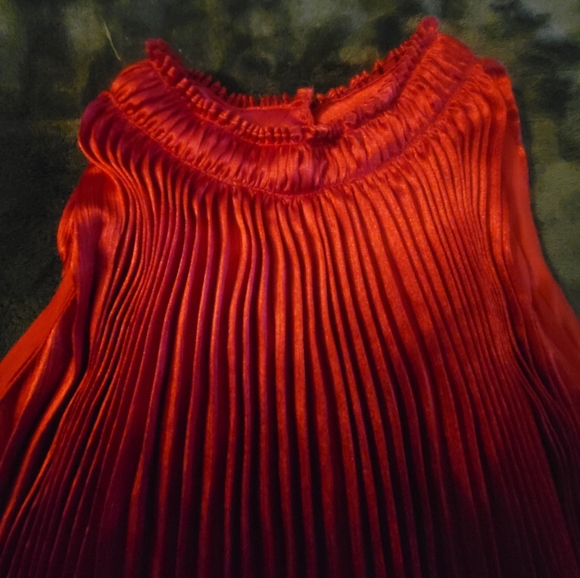 Nine West Rich Red Sleeveless Blouse - Picture 5 of 8